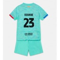 Billiga Barcelona Jules Kounde #23 Barnkläder Tredje fotbollskläder till baby 2023-24 Kortärmad (+ Korta byxor)